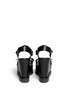 Back View - Click To Enlarge - MARC BY MARC JACOBS SHOES - Leather platform wedge sandals