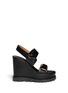 Main View - Click To Enlarge - MARC BY MARC JACOBS SHOES - Leather platform wedge sandals