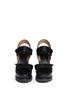 Figure View - Click To Enlarge - MARC BY MARC JACOBS SHOES - Leather platform wedge sandals
