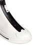 Detail View - Click To Enlarge - MARC BY MARC JACOBS SHOES - Taped zip high top leather sneakers
