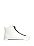 Main View - Click To Enlarge - MARC BY MARC JACOBS SHOES - Taped zip high top leather sneakers