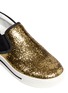 Detail View - Click To Enlarge - MARC BY MARC JACOBS SHOES - Glitter brushed suede leather slip-ons