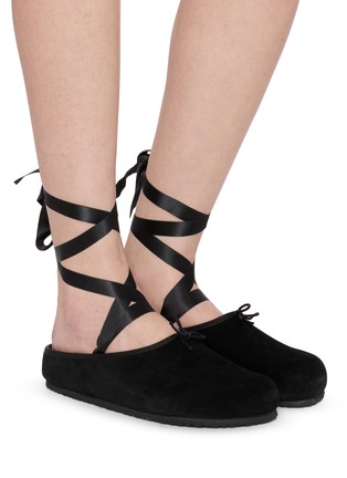 Figure View - Click To Enlarge - BIRKENSTOCK 1774 - X Repetto Opera Velvet Mule Sandals