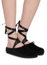 Figure View - Click To Enlarge - BIRKENSTOCK 1774 - X Repetto Opera Velvet Mule Sandals