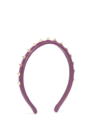 Figure View - Click To Enlarge - VALENTINO GARAVANI - 'Rockstud' leather headband