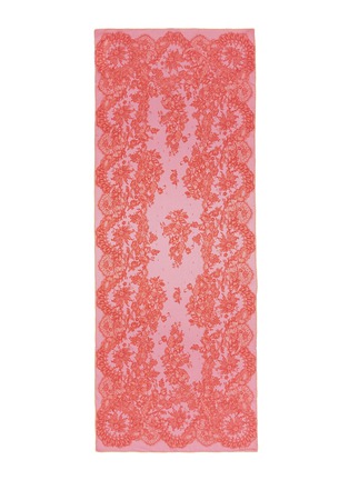 Main View - Click To Enlarge - VALENTINO GARAVANI - Floral lace print silk scarf
