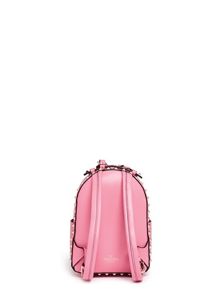 Back View - Click To Enlarge - VALENTINO GARAVANI - 'Rockstud' mini leather backpack