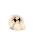 WEICH COUTURE ALPACA Milo Stuffed Bunny Toy — Pearl White/Size M