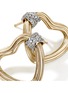 Detail View - Click To Enlarge - JOHN HARDY - Bamboo Heart 14K Gold Diamond Stud Earrings