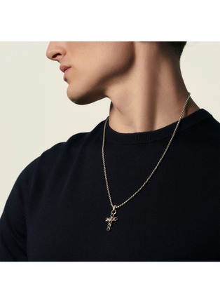 Detail View - Click To Enlarge - JOHN HARDY - Classic Chain Sterling Silver Cross Pendant Necklace — Size 26