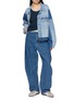 Figure View - Click To Enlarge - QUIITO - Reworked Dolman Denim Jacket