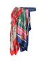 QUIITO Layered Print Scarf Belt