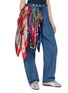 Figure View - Click To Enlarge - QUIITO - Layered Print Scarf Belt