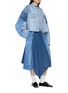 Figure View - Click To Enlarge - QUIITO - Reworked Light Wash Denim Jacket