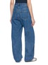 Back View - Click To Enlarge - QUIITO - Big Tuck Medium Wash Jeans
