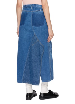 Back View - Click To Enlarge - QUIITO - Reworked Medium Wash Denim Skirt