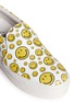 Detail View - Click To Enlarge - JOSHUA SANDERS - 'Happy Smile' print leather skate slip-ons