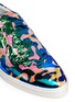 Detail View - Click To Enlarge - JOSHUA SANDERS - Holographic camouflage print slip-ons
