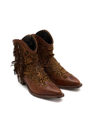 Detail View - Click To Enlarge - EL VAQUERO - Kama 40 Leather Charro Boots