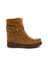 EL VAQUERO Melbourne Suede Wedge Moccasin Boots