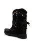  - EL VAQUERO - Arya Studded Suede Wedge Moccasin Boots