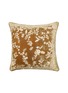 ANKE DRECHSEL Liza Embroidered Cushion — Light Brown