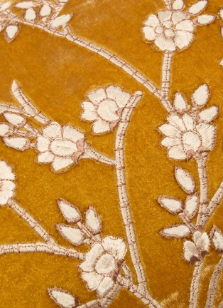 Detail View - Click To Enlarge - ANKE DRECHSEL - Tuileries Embroidered Cushion — Oro