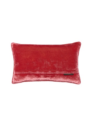 Detail View - Click To Enlarge - ANKE DRECHSEL - Tuileries Embroidered Cushion — Sherbet