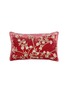 ANKE DRECHSEL Tuileries Embroidered Cushion — Sherbet