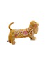 Detail View - Click To Enlarge - ANKE DRECHSEL - Liza Silk Velvet Dachshund — Shaded Oro