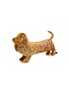 Main View - Click To Enlarge - ANKE DRECHSEL - Liza Silk Velvet Dachshund — Shaded Oro