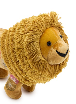 Detail View - Click To Enlarge - ANKE DRECHSEL - Sharon Silk Velvet Lion — Oro