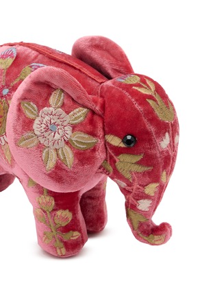 Detail View - Click To Enlarge - ANKE DRECHSEL - Madame Bovary Silk Velvet Mini Elephant — Watermelon