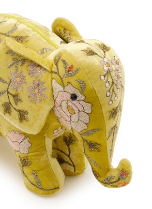 Detail View - Click To Enlarge - ANKE DRECHSEL - Sophia Silk Velvet Elephant — Citrine
