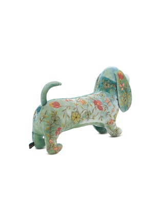Detail View - Click To Enlarge - ANKE DRECHSEL - Abby Silk Velvet Dachshund — Shaded Lagoon