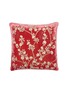 ANKE DRECHSEL Tuileries Embroidered Cushion — Sherbet