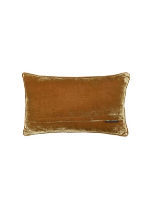 Detail View - Click To Enlarge - ANKE DRECHSEL - Liza Embroidered Cushion — Light Brown