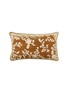 ANKE DRECHSEL Liza Embroidered Cushion — Light Brown