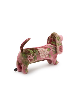 Detail View - Click To Enlarge - ANKE DRECHSEL - Bouquet Silk Velvet Dachshund — Shaded Pink