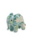 Main View - Click To Enlarge - ANKE DRECHSEL - Madame Bovary Silk Velvet Mini Elephant — Shaded Lagoon