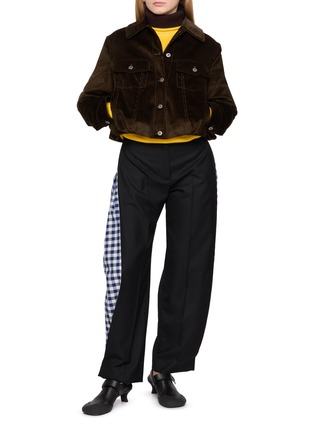 Figure View - Click To Enlarge - LOEWE - Cropped Corduroy Trucker Jacket