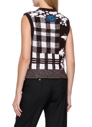 Back View - Click To Enlarge - LOEWE - X Cosima von Bonin Whale Pattern Knit Vest