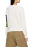 Back View - Click To Enlarge - LOEWE - X Cosima von Bonin Floral Check Panel Wool Sweater