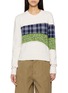 LOEWE X Cosima von Bonin Floral Check Panel Wool Sweater