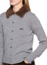  - LOEWE - Faux Fur Collar Knit Cardigan