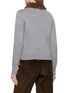 Back View - Click To Enlarge - LOEWE - Faux Fur Collar Knit Cardigan