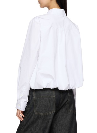 Back View - Click To Enlarge - LOEWE - Drawstring Hem Cotton Shirt