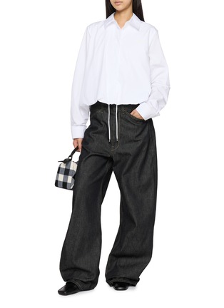 Figure View - Click To Enlarge - LOEWE - Drawstring Hem Cotton Shirt
