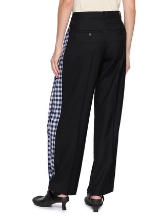 Back View - Click To Enlarge - LOEWE - Side Chequered Panel Tailored Pants