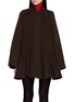 LOEWE Stand Collar Pleated Hem Short Coat